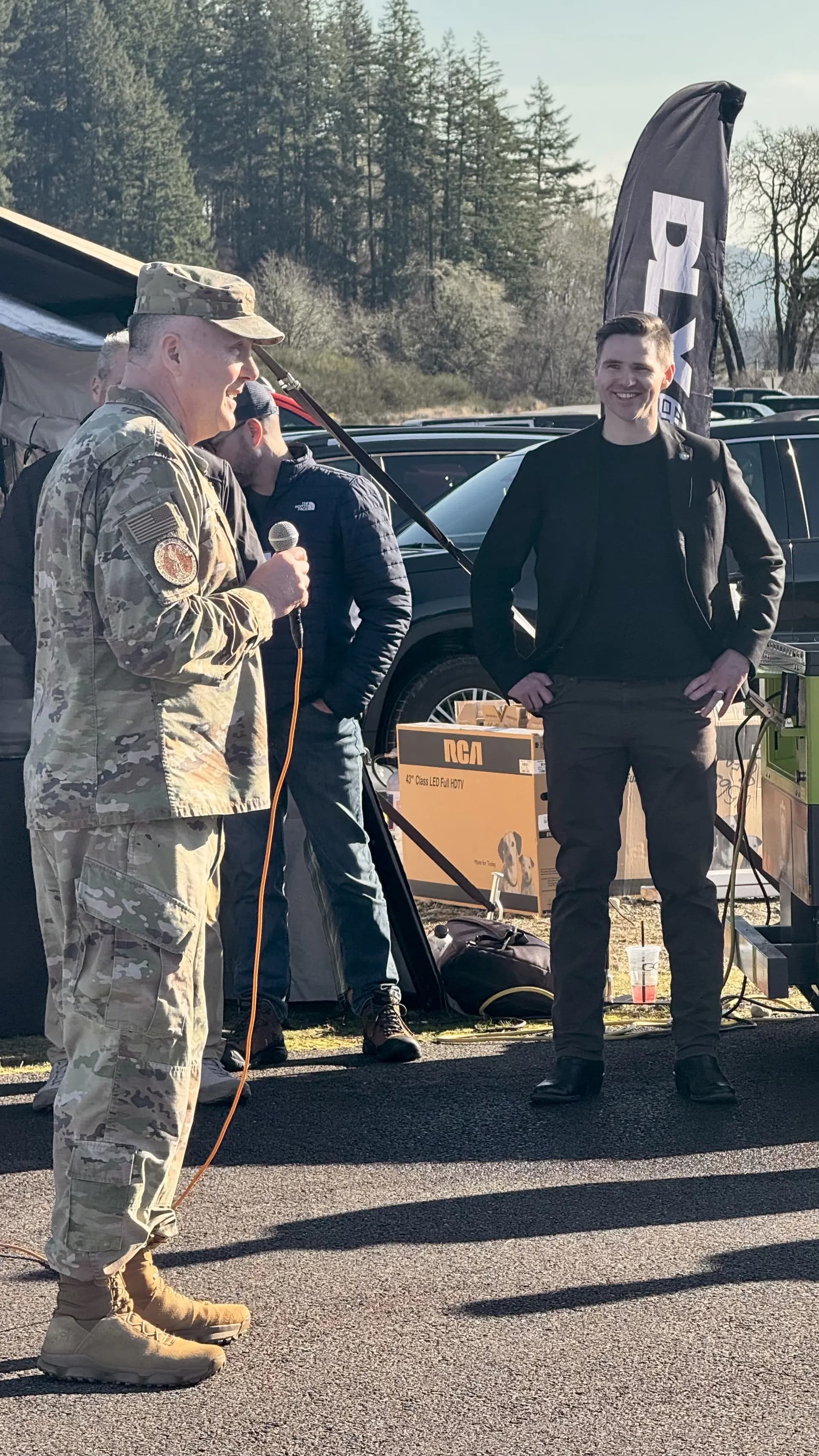 U.S. Army officer speaking at Warfighter Ready event