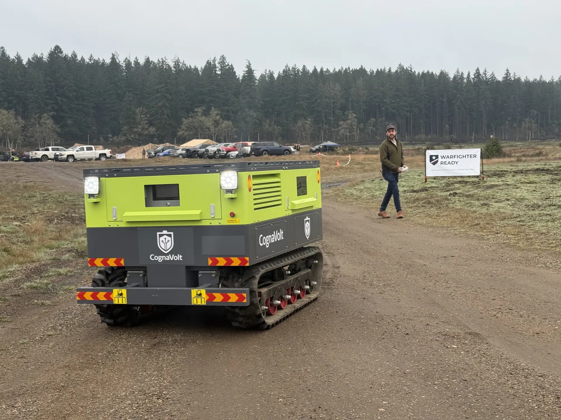 CognaVolt ground robot at Warfighter Ready field event