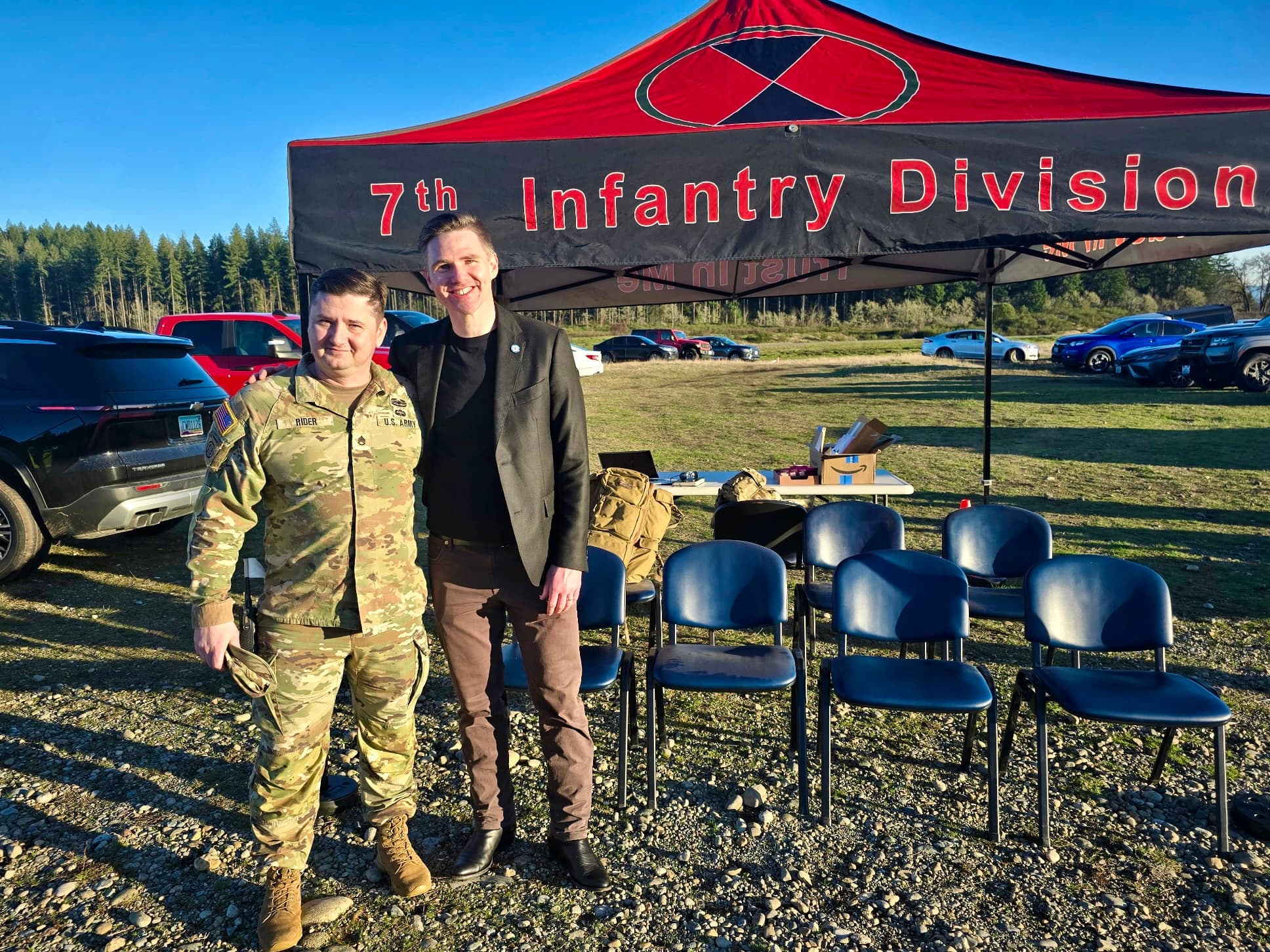 Senior Army leadership at Warfighter Ready field event
